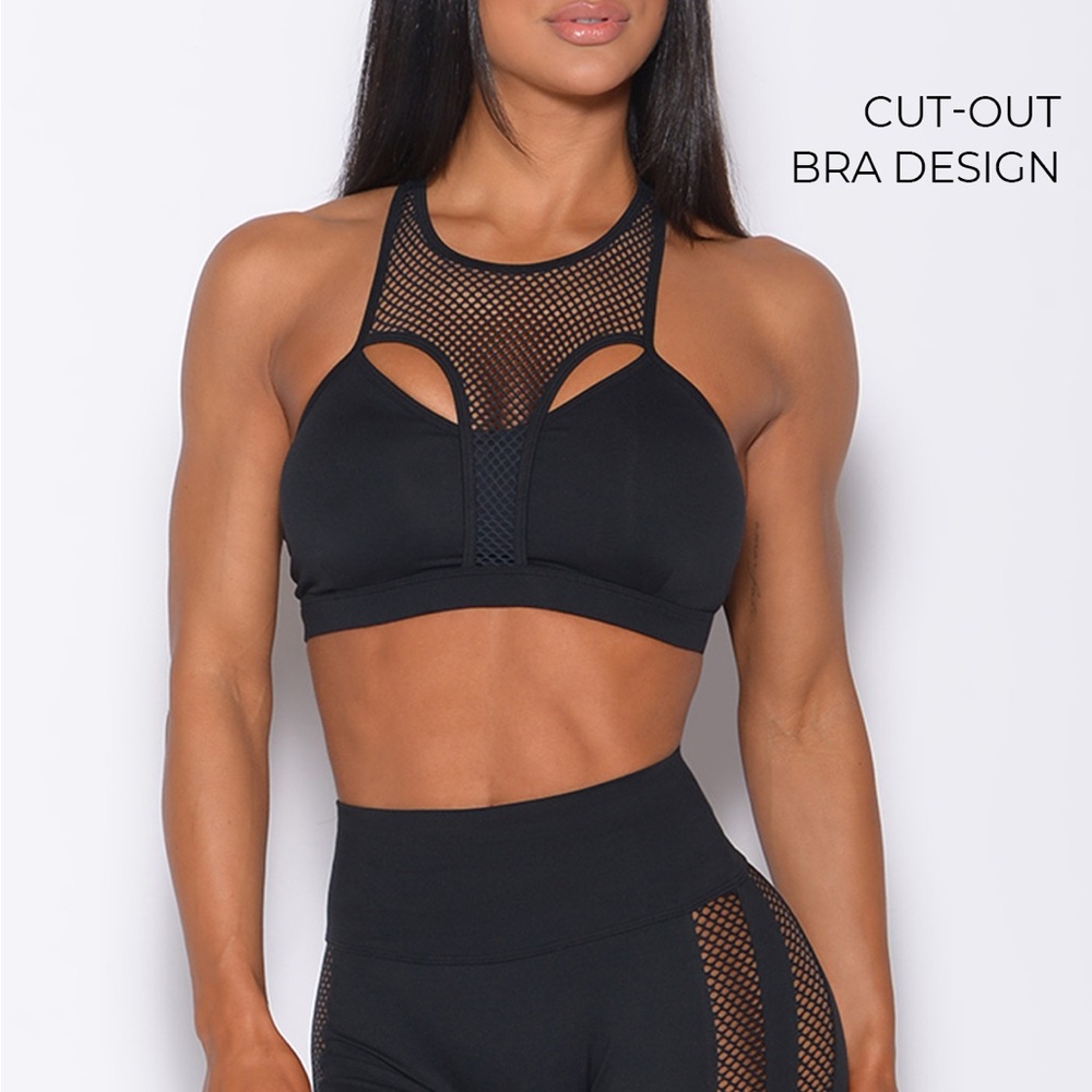 Black Cut-Out Bra Design